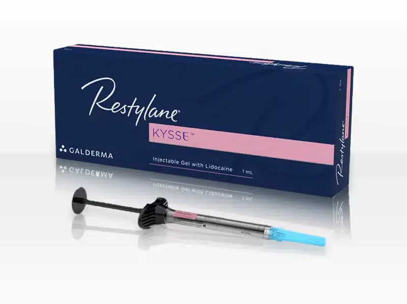 Restylane Kysse 1mL Carton and Syringe 800x